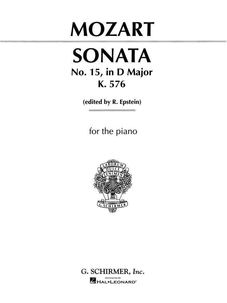 Sonata No. 15 in D Major K576